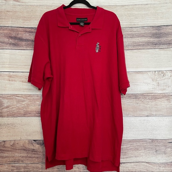USA Golf Polo Red Embroidered Short Sleeve - Picture 2 of 16
